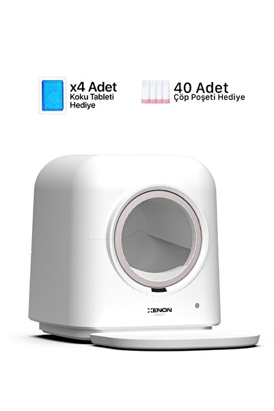 Xenon Smart Akıllı Otomatik Kedi Tuvaleti 60 Lt Koku, Uv Sterilizasyonu App Cat Cleaner X8620