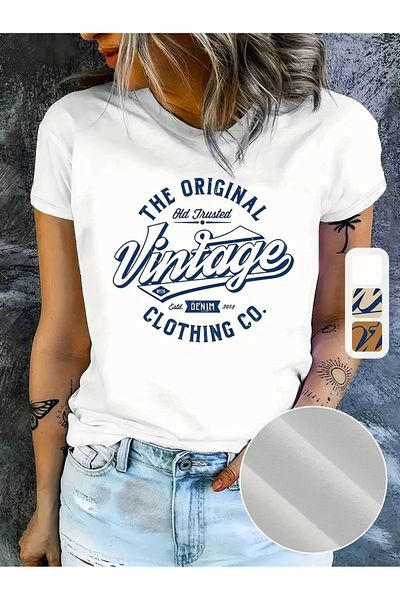AEMİ Unisex the Original Vintage Printed 100% Cotton Oversize T-Shirt