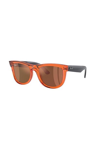 Ray-Ban Ray Ban Unisex Square Wayfarer Reverse Sunglasses- Rb R0502s - Lense Size:50mm - Transparent Orange