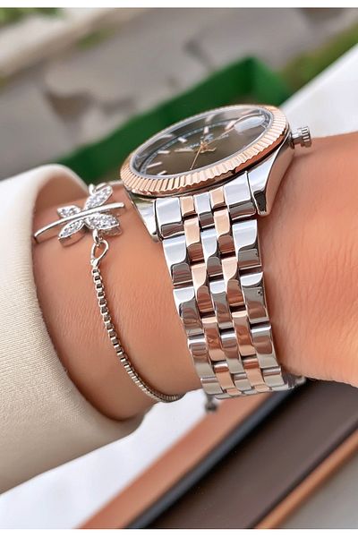 Daniel Klein Silver Color Waterproof Women's Wristwatch