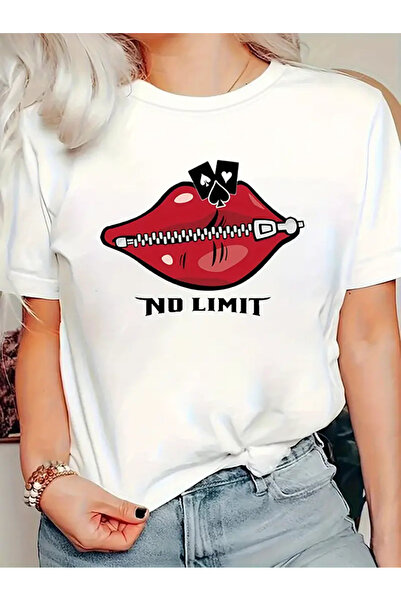 AEMİ Tricou oversize 100% bumbac imprimat unisex