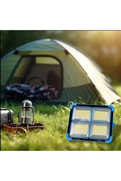 Hightek 200w Güneş Enerjili Şarjlı Solar Led Projektör Taşınabilir Kamp Özell...