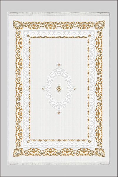 VOPTEKS Gold Halı Salon Halısı Makinede Yıkanabilir Halı Kaymaz Taban Halı