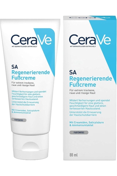 CeraVe Regenerating Foot Cream for Extremely Dry, Rough and Chapped Skin, Red...