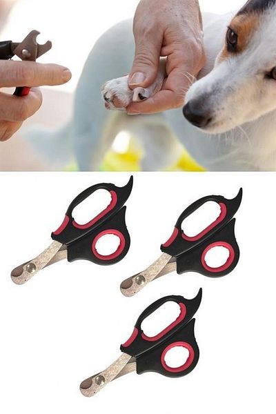 tedaks Large Breed Dog Cat Steel Tip Pet Nail Clipper Paw Care Tool Ergonomic Non-Slip