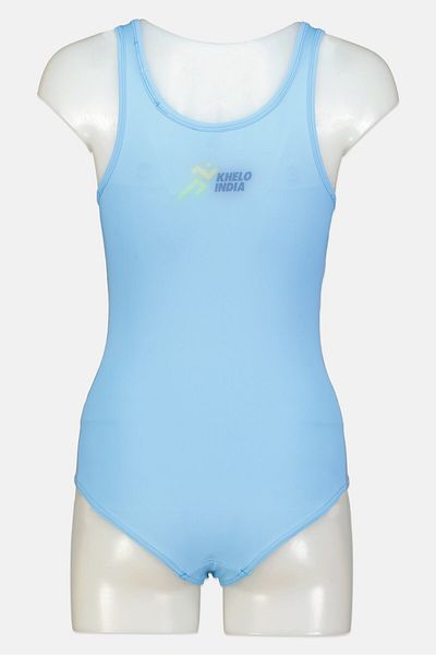 adidas Women Graphic Print One Piece Swimsuit, Light Blue