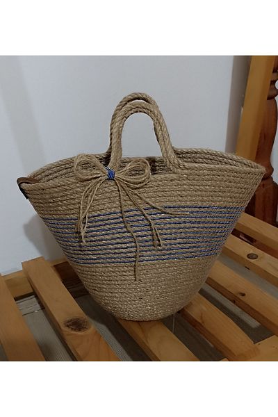 Pınar Gündoğdu Collection Straw Bag Handmade Design Straw Bag Mini Size Daily Bag