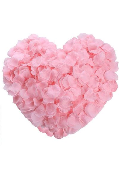 unbranded 1000 Artificial Flower Petals, Soft Texture for Party Decorations
