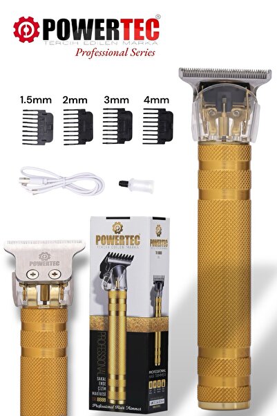 POWERTEC TR-8888 Profesyonel Usb Şarjlı Sakal Ense Tüm Vücut Lazer IPL Öncesi Tıraş Makinesi