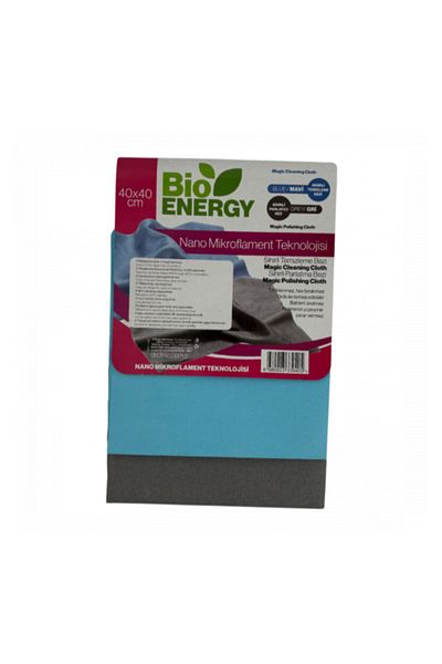 Dr. Clinic Bioenergy 2-Piece General Cleaning Cloth Gray + Blue