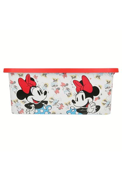 Minnie Mouse Storage box, plastic, with lid, 13 L, multicolor, 39x29x15 cm, Minnie Mouse, Disney
