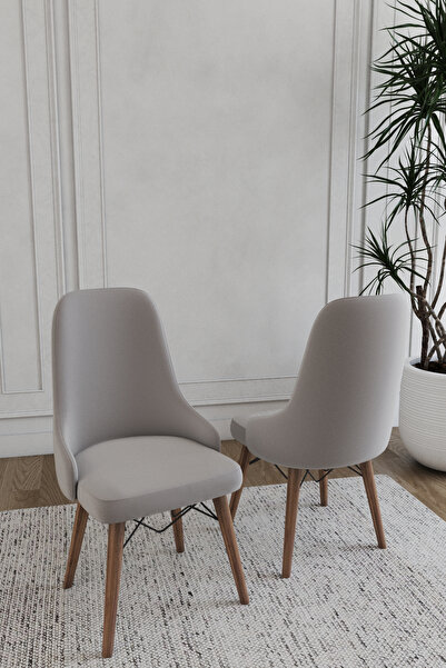 DEREN HOME Konfor Serisi 1 Adet Gri Yüksek Kalite Ahşap Gürgen Ayaklı Salon M...