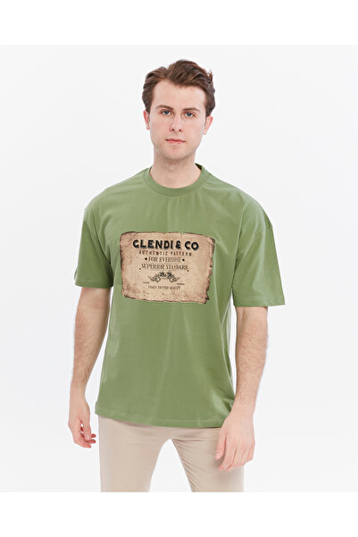 glendi Oversize Wide Fit Crew Neck Short Sleeve T-Shirt