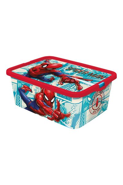 SPIDERMAN Toy box, Plastic, 13 l, Red/Blue, Spiderman