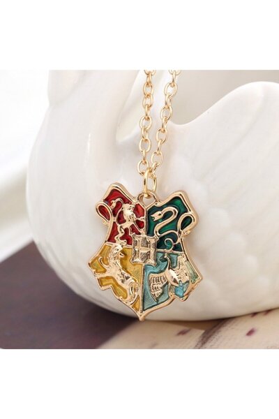 FG KONNİCHİWA Harry Potter Hogwarts Gryffindor Slytherin Ravenclaw Hufflepuff UniSex Kolye
