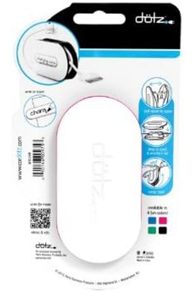 DOTZ WrapID Cord Wrap for Cord and Cable Management, Pink (WID34M-CPK)