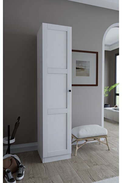 midoser Lucas Tek Kapılı 6 Raflı Çok Amaçlı Dolap