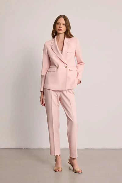 Gusto Two Button Blazer Jacket - Pink