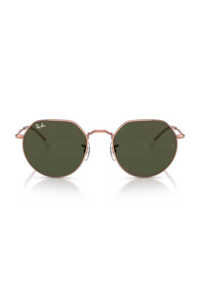 Ray-Ban Ray Ban Unisex Irregular Jack Sunglasses- Rb 3565 - Lense Size:51mm - Rose Gold