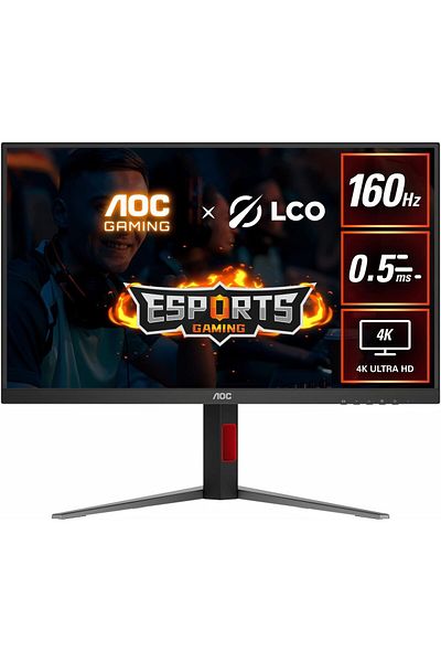 Aoc U27G42 4K Gaming Monitor - 27 Inch UHD, Fast IPS, 160 Hz, 0.5ms, HDR 400