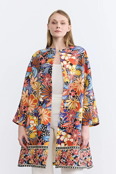 Gusto Caftan cu model portocaliu