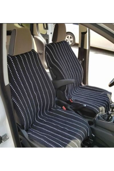 Taşkın Home Anti-Sweat Car Rug Front 2 Pilots and Back Seat Cover Set of 3 100% Cotton