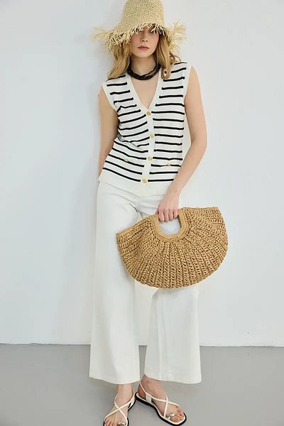 Gusto Beige Hairless Straw Hat