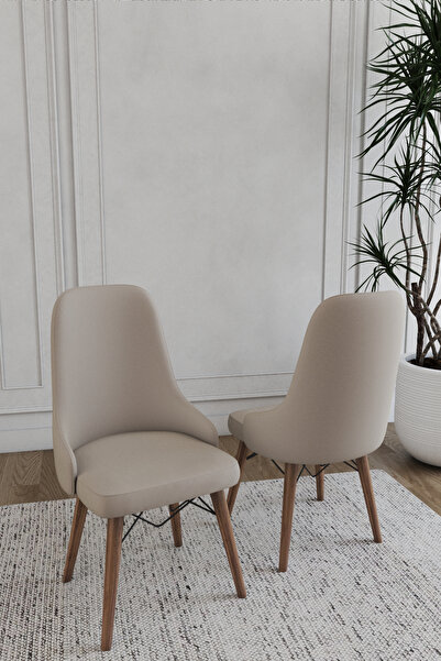 DEREN HOME Konfor Serisi 1 Adet Kapiçino Ahşap Gürgen Ayaklı Salon Mutfak San...