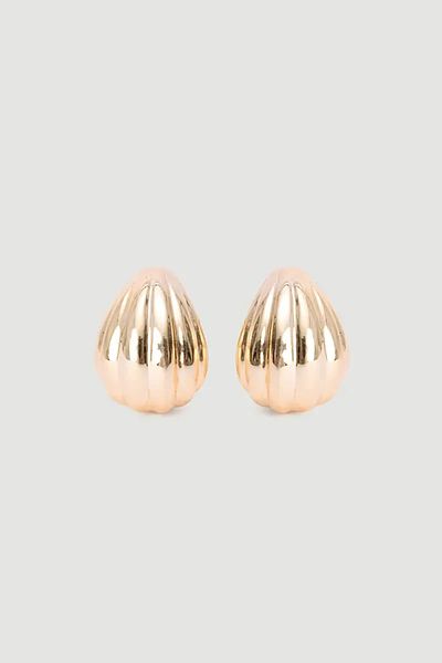 Gusto Seashell Earrings - Gold