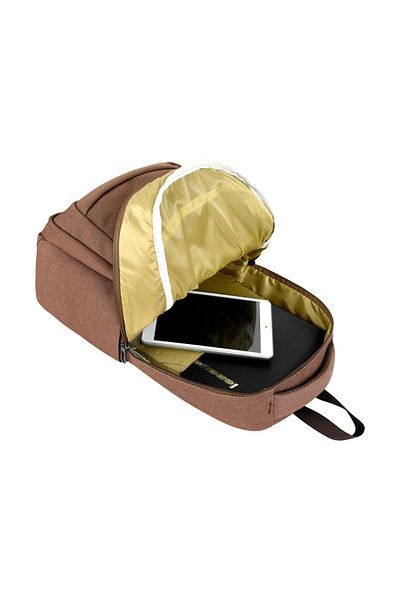 barberri Canvas Fabric Orthopedic Soft Back Support Daily School and Backpack with Laptop Compartment