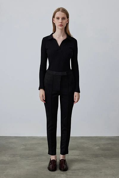 Gusto Black Suede Pants