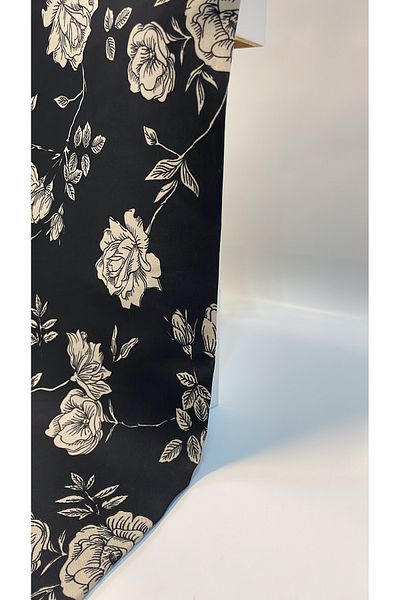 Onur Shawl - Black Beige Series Ramie Woven Wonderful Product Seasonal Fabric Trend Store