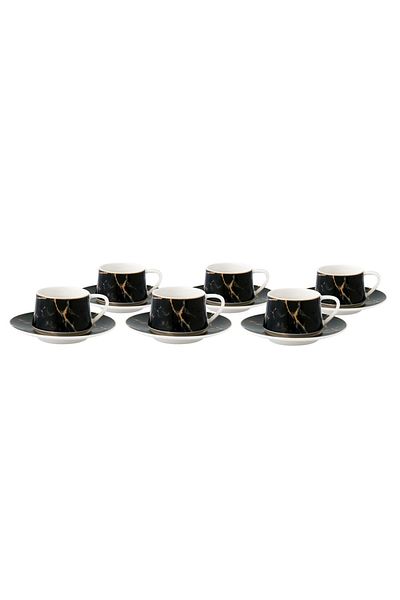 Bambum Ebru Prestij-Coffee Cup Set for 6 People