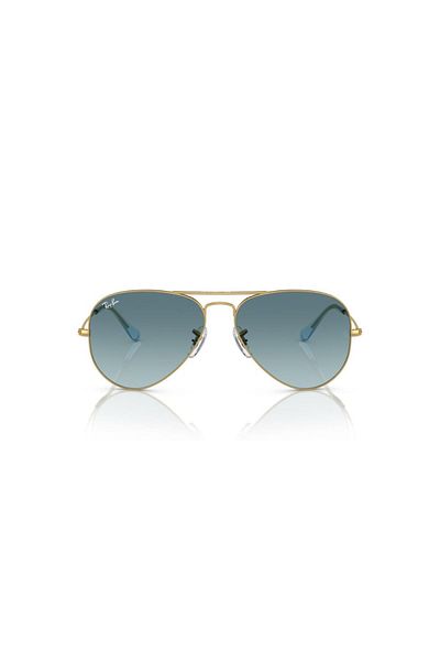 Ray-Ban Ray Ban Unisex Pilot Aviator Large Metal Sunglasses- Rb 3025 - Lense Size:55mm - Gold