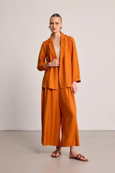 Gusto Relaxed Fit Lyocell Jacket - Tile