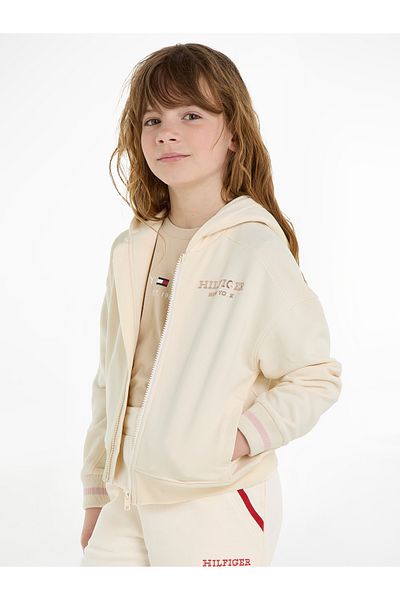 Tommy Hilfiger Girls Multicolor Zip Through Hoodie