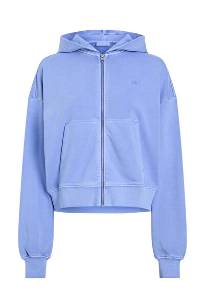 Calvin Klein BOLD WASHED CK APPLIQUE ZIP-THRU