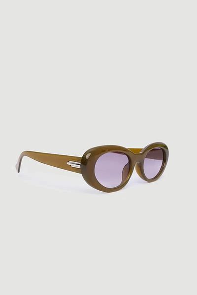 Gusto Green Bone Framed Sunglasses