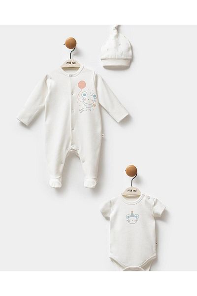 Moi Noi Little Emu Balloon Hat Jumpsuit Body Suit
