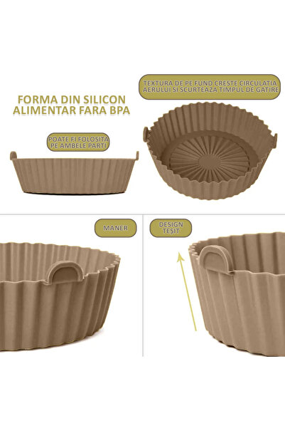 NEXTLY Silicone Mold For Airfryer, Microwave, Oven, Pan, Reusable, Easy To Wash