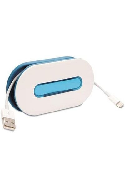 DOTZ Wire Wrap for Cable Management, Blue (WID34M-CBL)