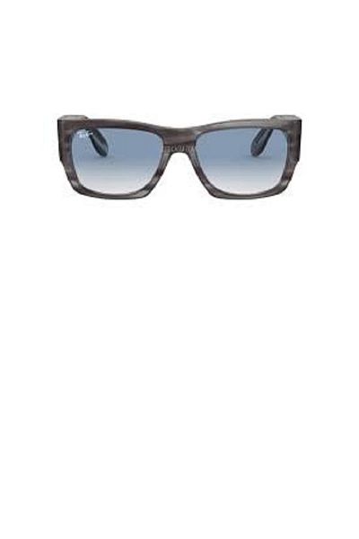 Ray-Ban Ray Ban Unisex Square Sunglasses- Rb 2187 - Lense Size:54mm - Striped Grey