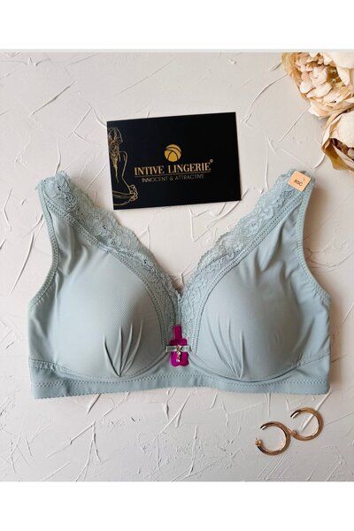 İntive Lingerie Harper, fără sârmă, fără susținere, cu decolteu în V, dantelă...