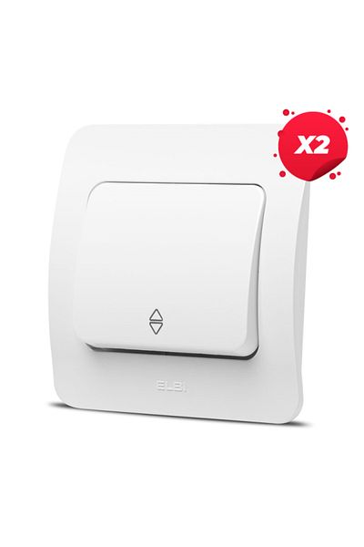ELBI ELECTRIC X2 - Jazz intrerupator cap scara, alb, Elbi