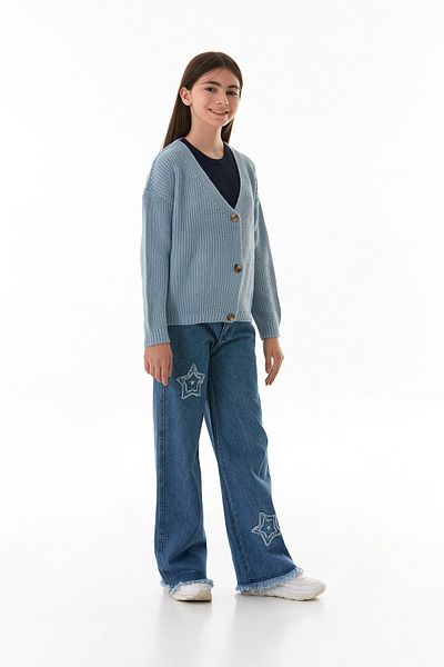 Fulla Moda Buttoned Girl's Knitwear Cardigan
