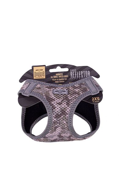 Doggie Cool Woven Reflective Small Breed Chest Collar Camo 26-30 cm (Arg-2Xs)