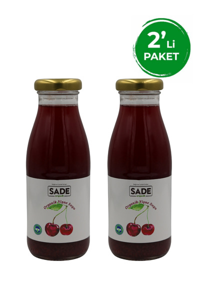 Sade Organik Organik Vişne Suyu 250 ml. 2'li Paket