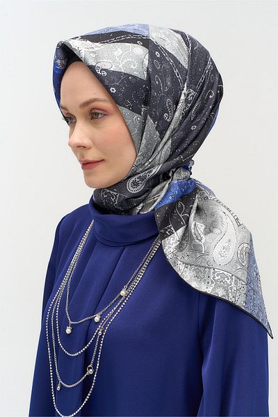 Setrms Eșarfă din mătase cu model Paisley