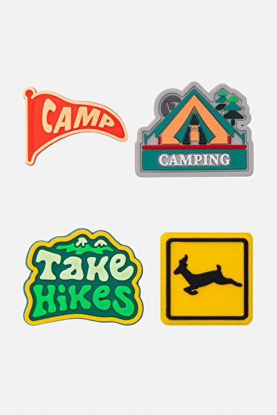 Vaneda Camp Unisex Renkli 4'lü Terlik Süsü STD