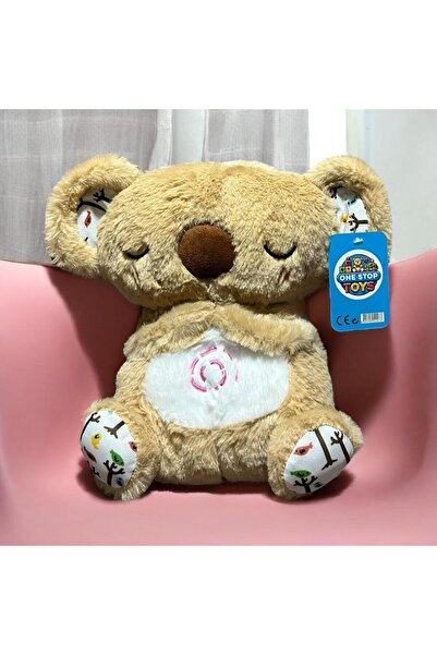 onestophub Koala nefes alabilen uyku arkadaşı 30 cm müzikli nefes alan tam fo...